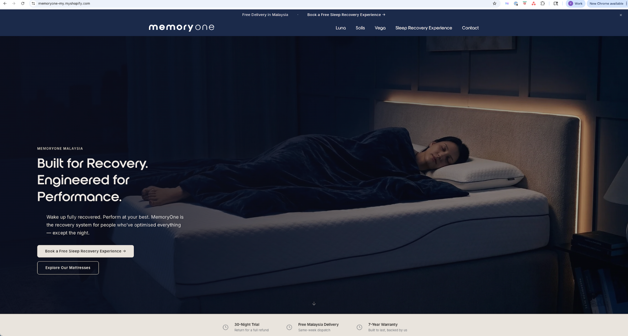 Original homepage screenshot calling out trademark requirements