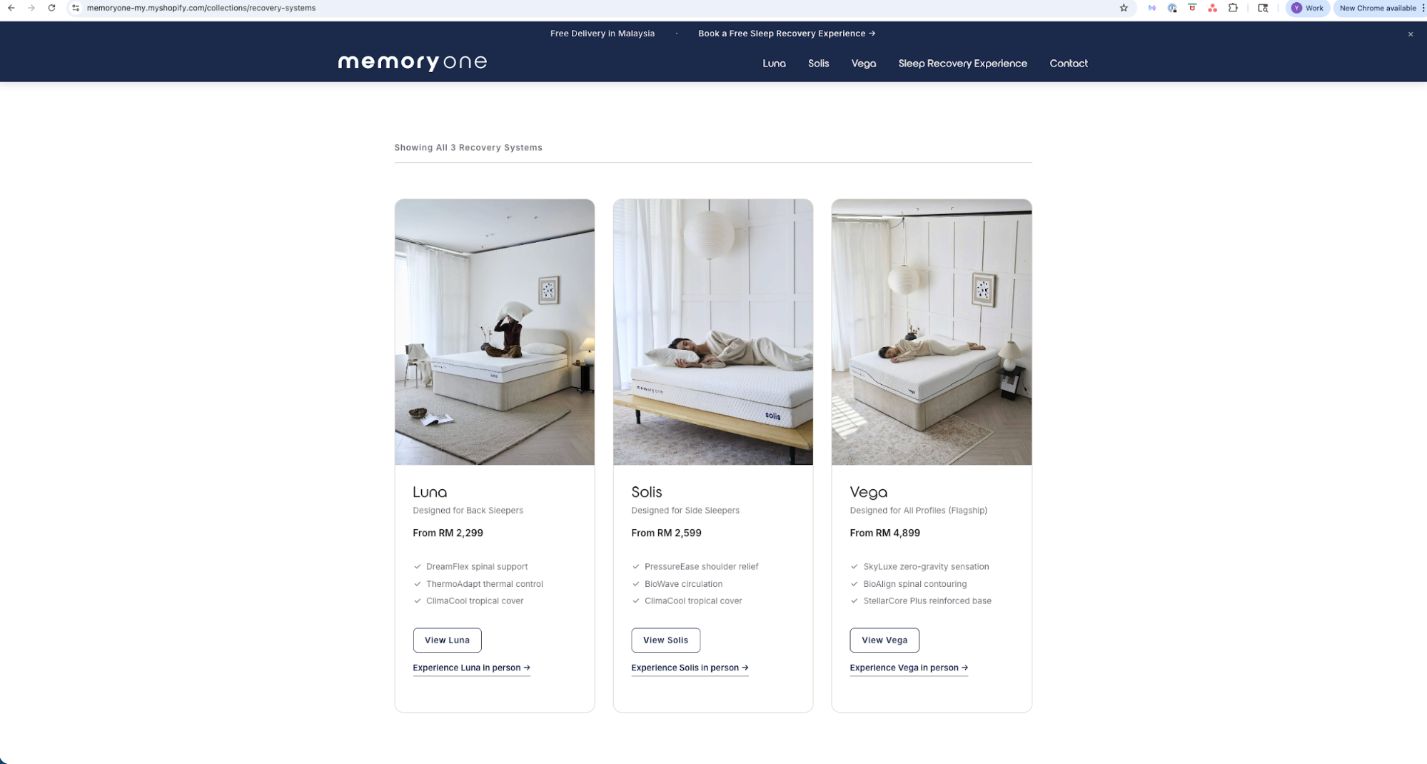 Original shop product ordering screenshot