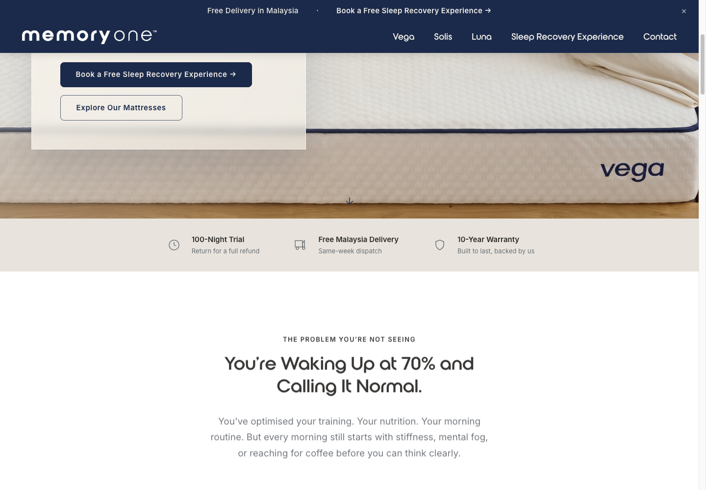 Current homepage trust bar with corrected claims