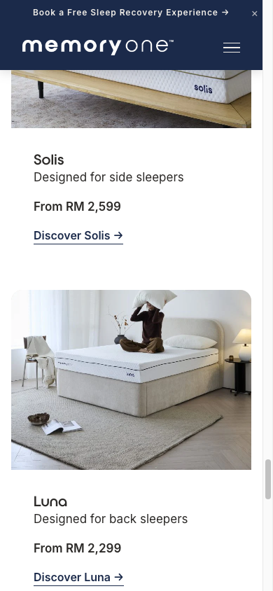 Mobile related products with cropped Solis and Luna product photos